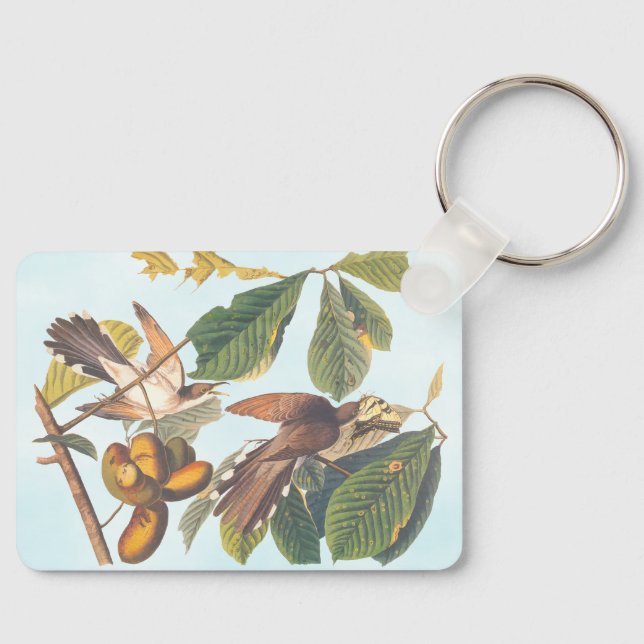 Audubon's Yellow-Billed Cuckoo Birds Keychain (Front)