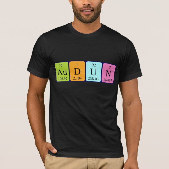 Audun periodic table name shirt (Front)