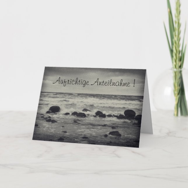 Aufrichtige Anteilnahme! Card (Front)
