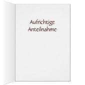 Aufrichtige Anteilnahme Karte (Inside (Right))