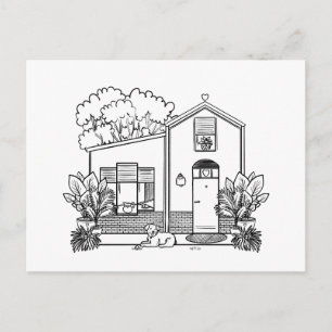 Aug House Holiday Postcard