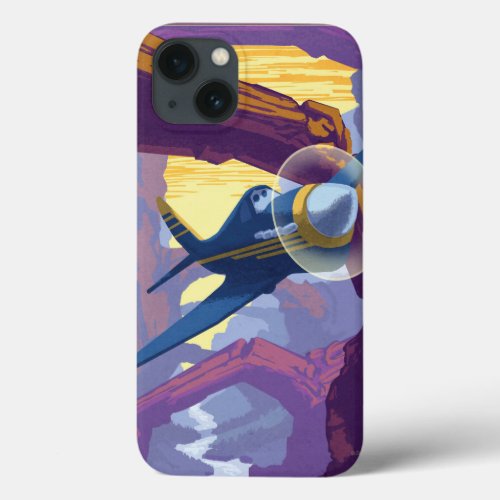 Augerin Canyon Illustration iPhone 13 Case