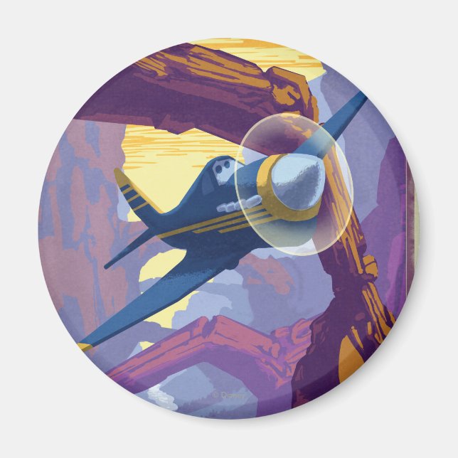 Augerin Canyon Illustration Magnet (Front)