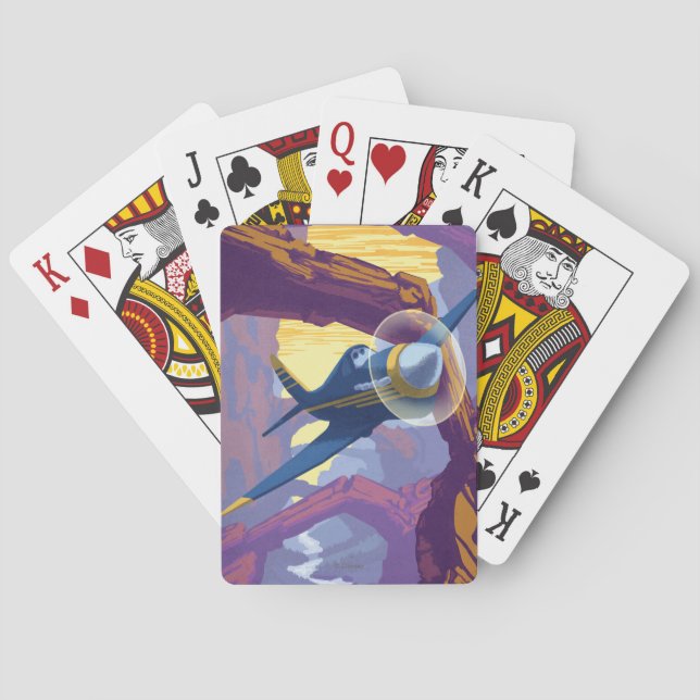 Augerin Canyon Illustration Poker Cards (Back)