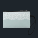 AuGo Key Coin Clutch<br><div class="desc">Adorable mint green with lace key coin clutch perfect for the gal on the go.</div>