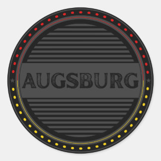 Augsburg City Pride Emblem – German Identity Classic Round Sticker