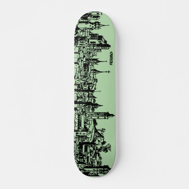 Augsburg German capital of Swabia Skateboard (Front)