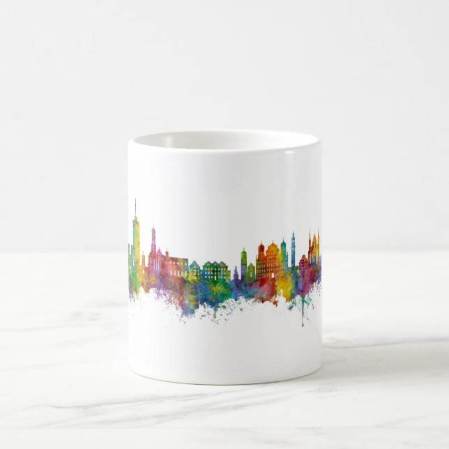 Augsburg Germany Skyline Coffee Mug (Center)