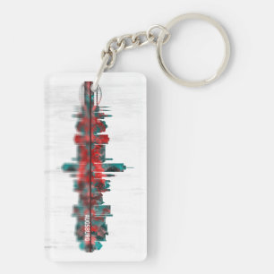 Augsburg Germany Skyline Keychain