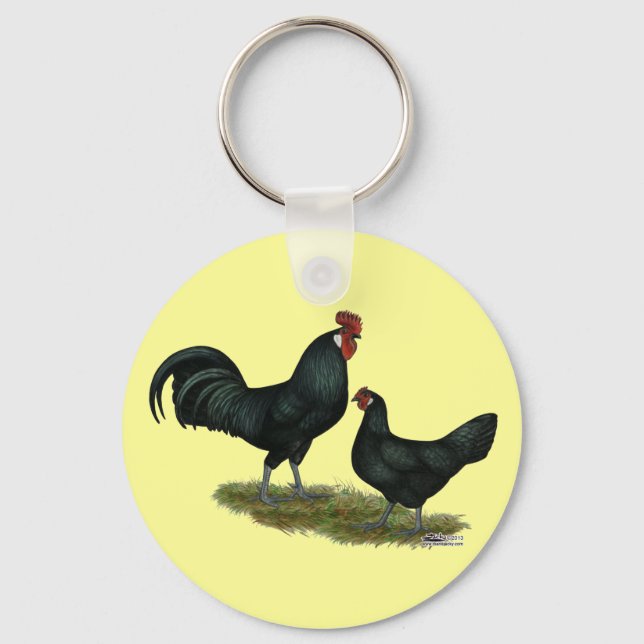 Augsburger Chickens Keychain (Front)