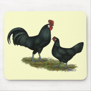 Augsburger Chickens Mouse Pad