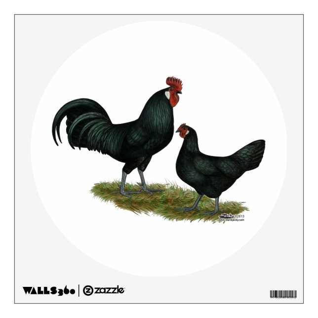 Augsburger Chickens Wall Decal (Front)