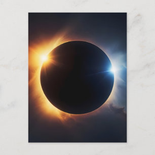 August 12 2026 total solar eclipse greenland  holiday postcard