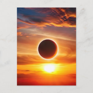 August 12 2026 total solar eclipse greenland  holiday postcard