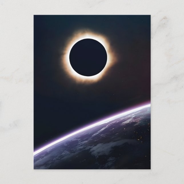 August 12 2026 total solar eclipse greenland  holiday postcard (Front)