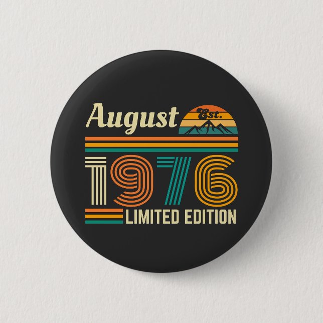 August 1976 Limited Edition  Button (Front)