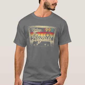August 1990 31St Birthday Gift Retro 31 Years Old T-Shirt