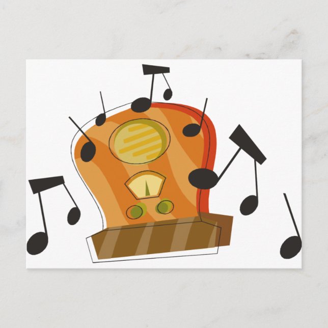 August 20th, National Radio Day Postcard (Front)