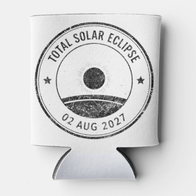August 2 2027 Solar Eclipse Can Cooler (Front)