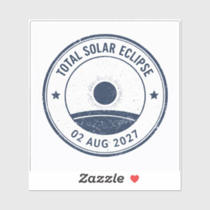 August 2 2027 Solar Eclipse Sticker