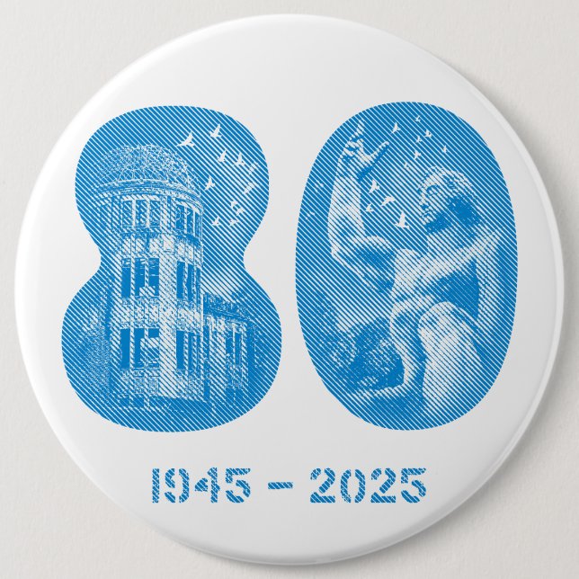 August 5 NYC event 2025 Button - Colossal 6 Inch (Front)