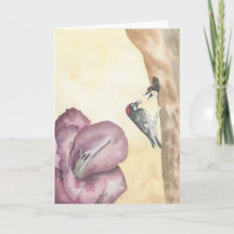 August; 5"x7" Folded Card; Blank Inside