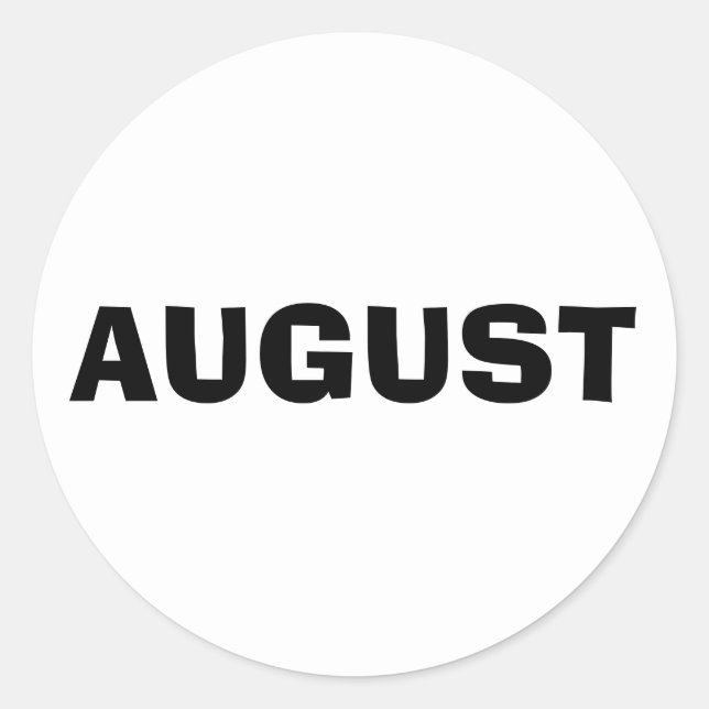August Ad Lib White Sticker by Janz (Front)