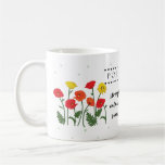 August Birth Flower Mug with Flower Meanings