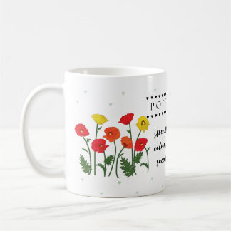 August Birth Flower Mug with Flower Meanings