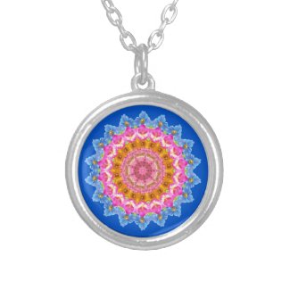 August Birth Month Flower Blue Poppy Zen Mandala