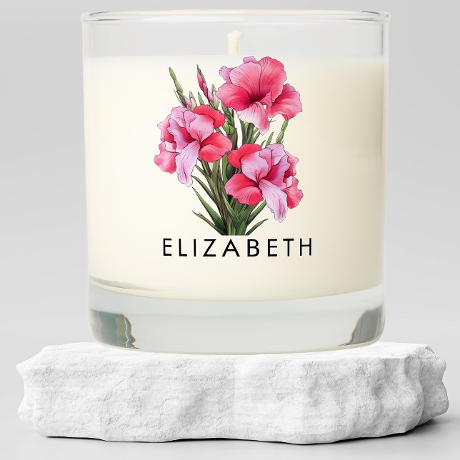 August Birth Month Flower Customized Gift for Her Scented Candle (Creator Uploaded)