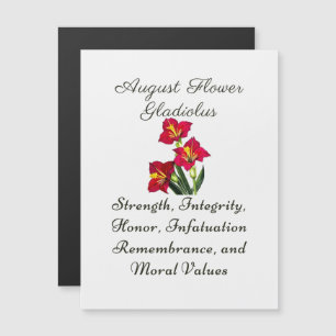 August Birth Month Flower Gladiolus Birth Gift