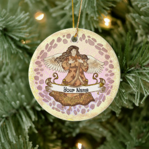 August Birthday Angel birthday custom ornaments