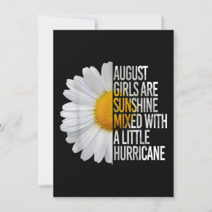 August Birthday Womens Gift Funny Daisy Quote Gift Invitation
