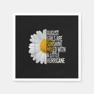 August Birthday Womens Gift Funny Quote Gift Napkins