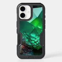 August Birthstone Peridot Abstract Neon Crystal