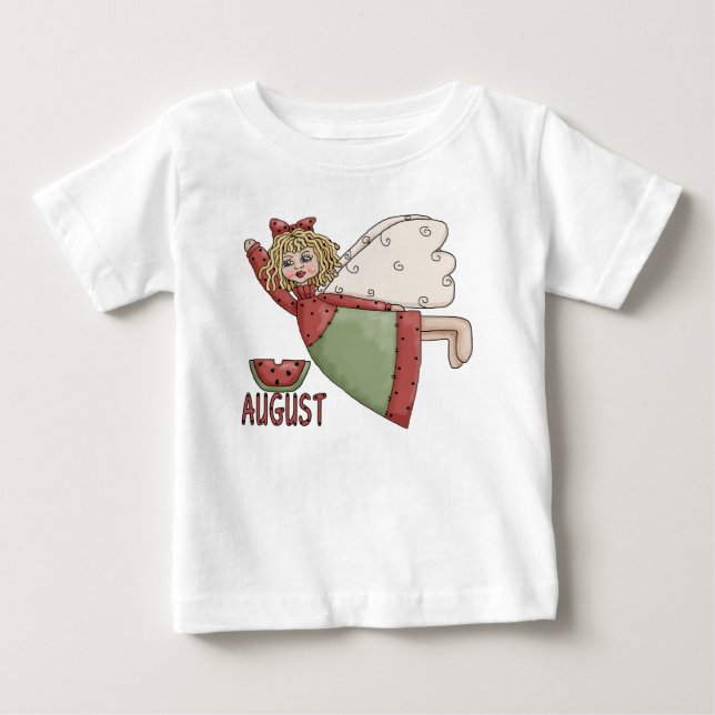 August Country Angel Design Baby T-Shirt (Front)