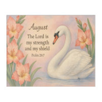 August Flamingo Bible Verse Christian Birth