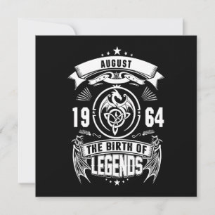 August Gift   1964 The Birth Of The Legends Invitation