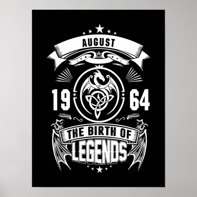 August Gift | 1964 The Birth Of The Legends Poster (Front)