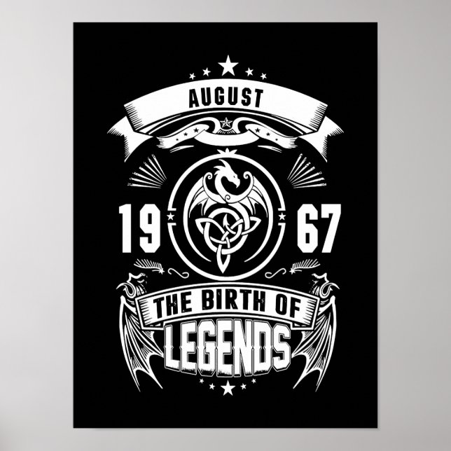 August Gift | 1967 The Birth Of The Legends Poster (Front)