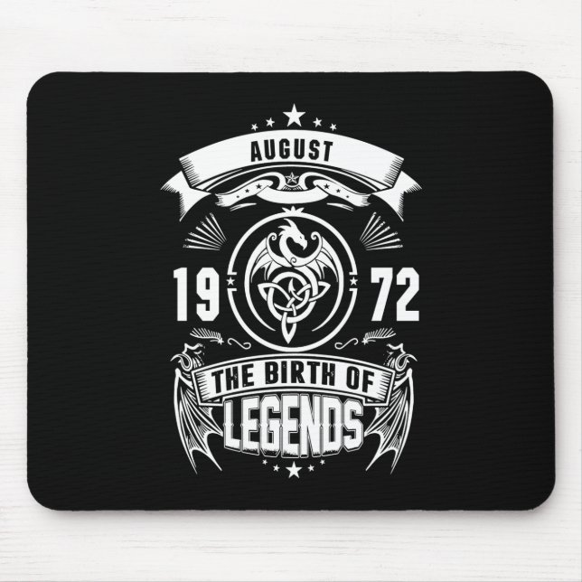 August Gift | 1972 The Birth Of The Legends Mouse Pad (Front)