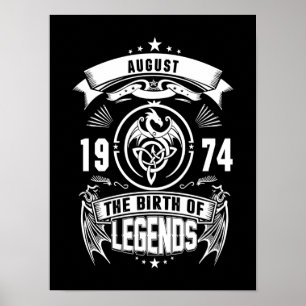 August Gift   1974 The Birth Of The Legends Poster