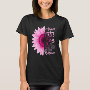 August Girl 1933 89 Years Of Being Sunshine Mixed T-Shirt