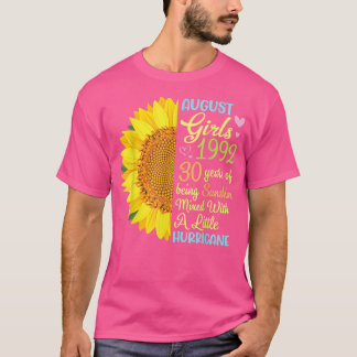 August Girls 1992 30 Years Of Being Sunshine Mied T-Shirt