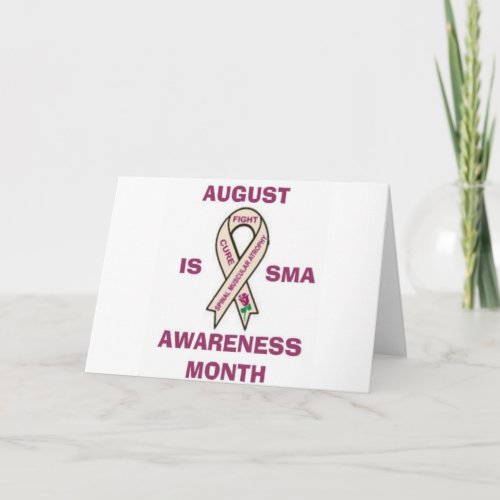 AUGUST IS SMA AWARENESS MONTHJPG CARD