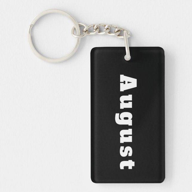 August Keychain (Front)