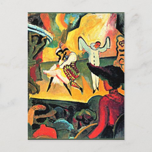 August Macke art Russian Ballet Postcard