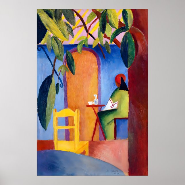 August Macke Café Bliss Art Print German (Front)