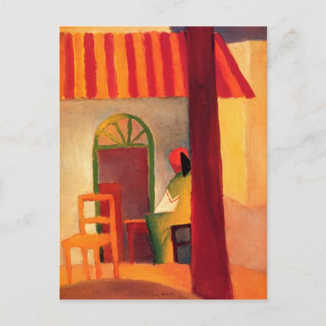 August Macke Colorful Postcard (Front)